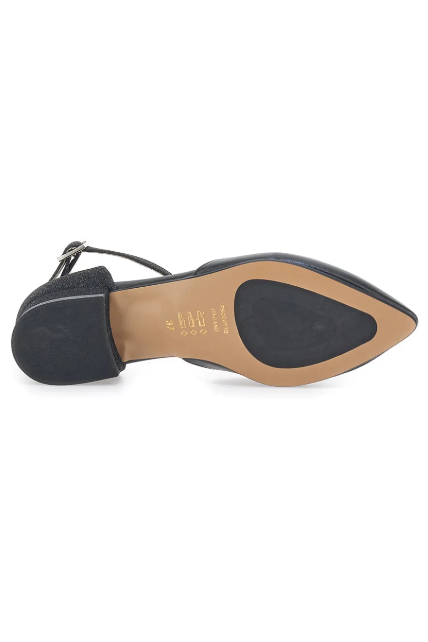 Schwarze Ballerinas mit Fesselriemchen PITTARELLO GLAM 2885