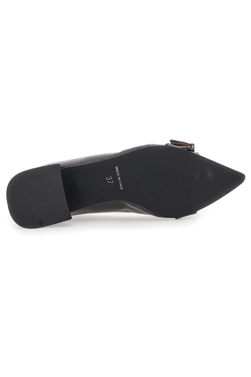 Schwarze Ballerinas mit niedrigem Absatz PITTARELLO LOVE 3432