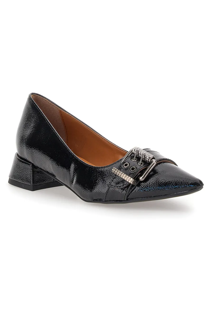 Schwarze Ballerinas mit niedrigem Absatz PITTARELLO LOVE 3432