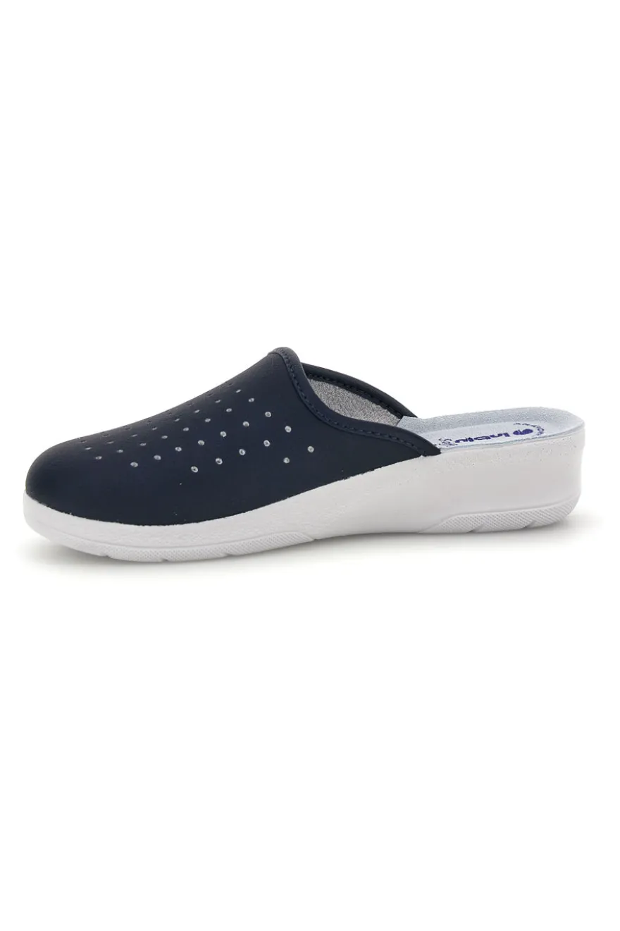 Schwarze Berufsslipper mit anatomischem Fußbett Inblu 5033