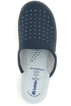 Schwarze Berufsslipper mit anatomischem Fußbett Inblu 5033