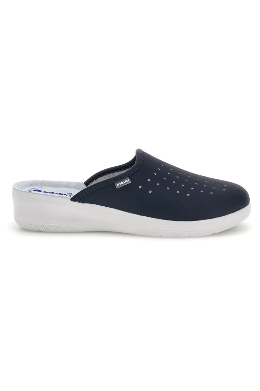 Schwarze Berufsslipper mit anatomischem Fußbett Inblu 5033