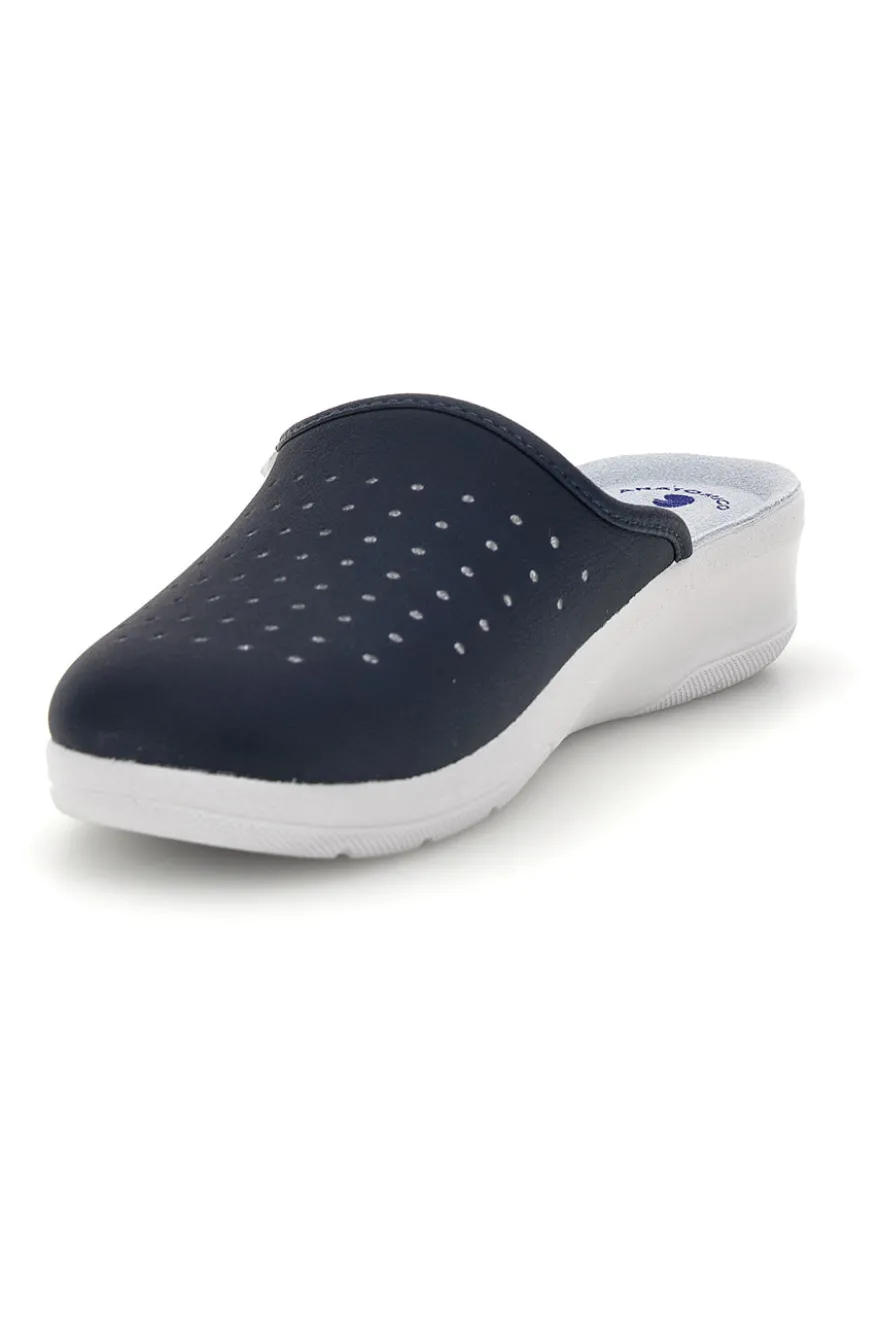 Schwarze Berufsslipper mit anatomischem Fußbett Inblu 5033