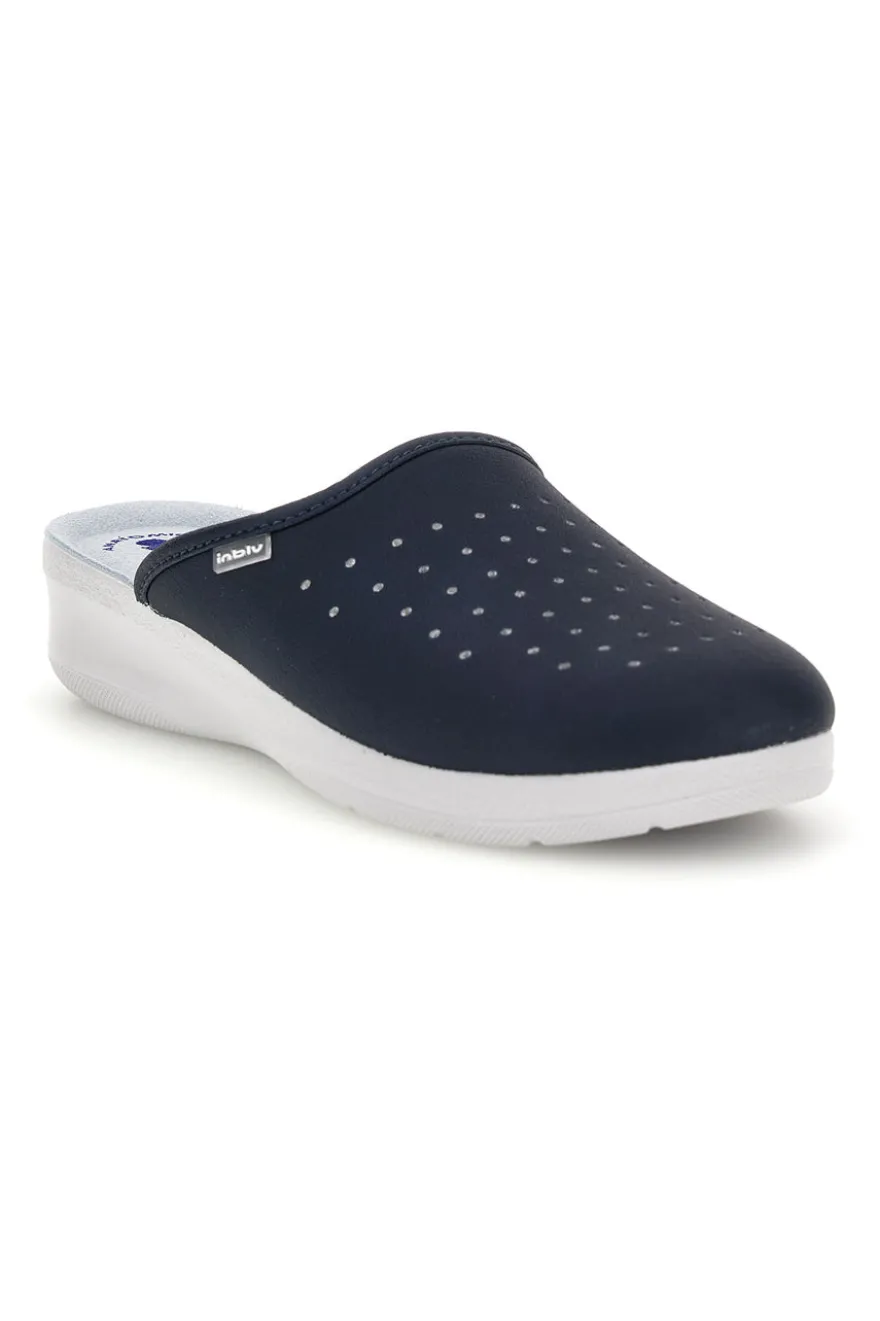 Schwarze Berufsslipper mit anatomischem Fußbett Inblu 5033