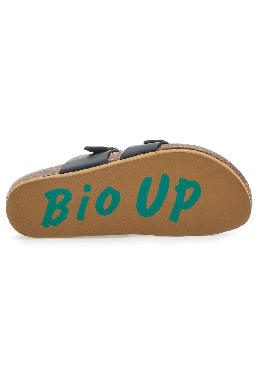 Schwarze Bio Up Flip Flops Hausschuhe 26410
