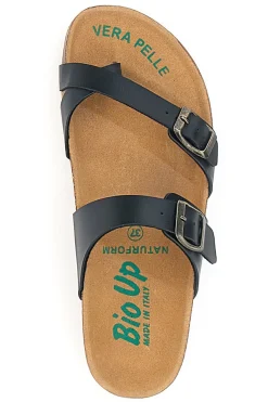 Schwarze Bio Up Flip Flops Hausschuhe 26410