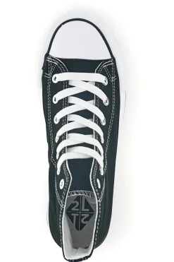 Schwarze Canvas Schnürschuhe 2t2l 8012