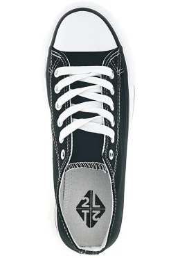 Schwarze Canvas Schnürschuhe 2t2l 8011