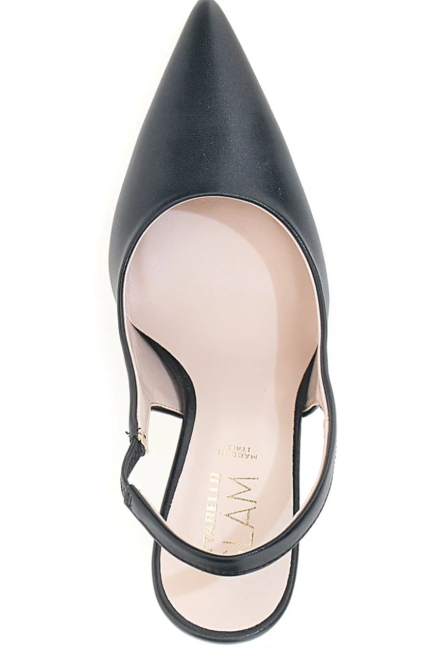 Schwarze Damen Slingback Pumps Pittarello Glam 3837