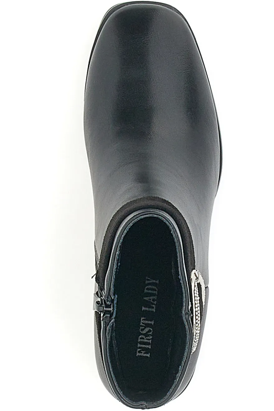 Schwarze First Lady Stiefeletten 362
