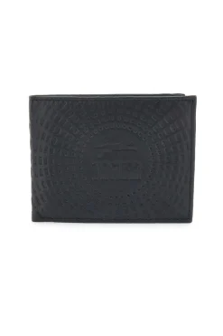 Schwarze Geldbörse aus echtem Leder Jaguar PF830-1