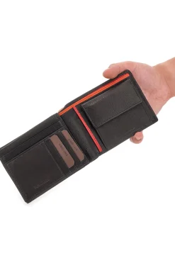 SCHWARZE GELDBÖRSE MIT FARBIGEN CHASE-Zeigerdetails