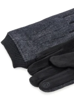 Schwarze Handschuhe mit Manschetten Gianmarco Venturi 33026
