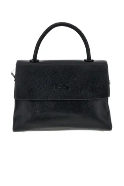 Schwarze Handtasche mit Schulterriemen Emma spagnesi PU8901