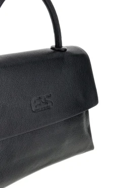 Schwarze Handtasche mit Schulterriemen Emma spagnesi PU8901