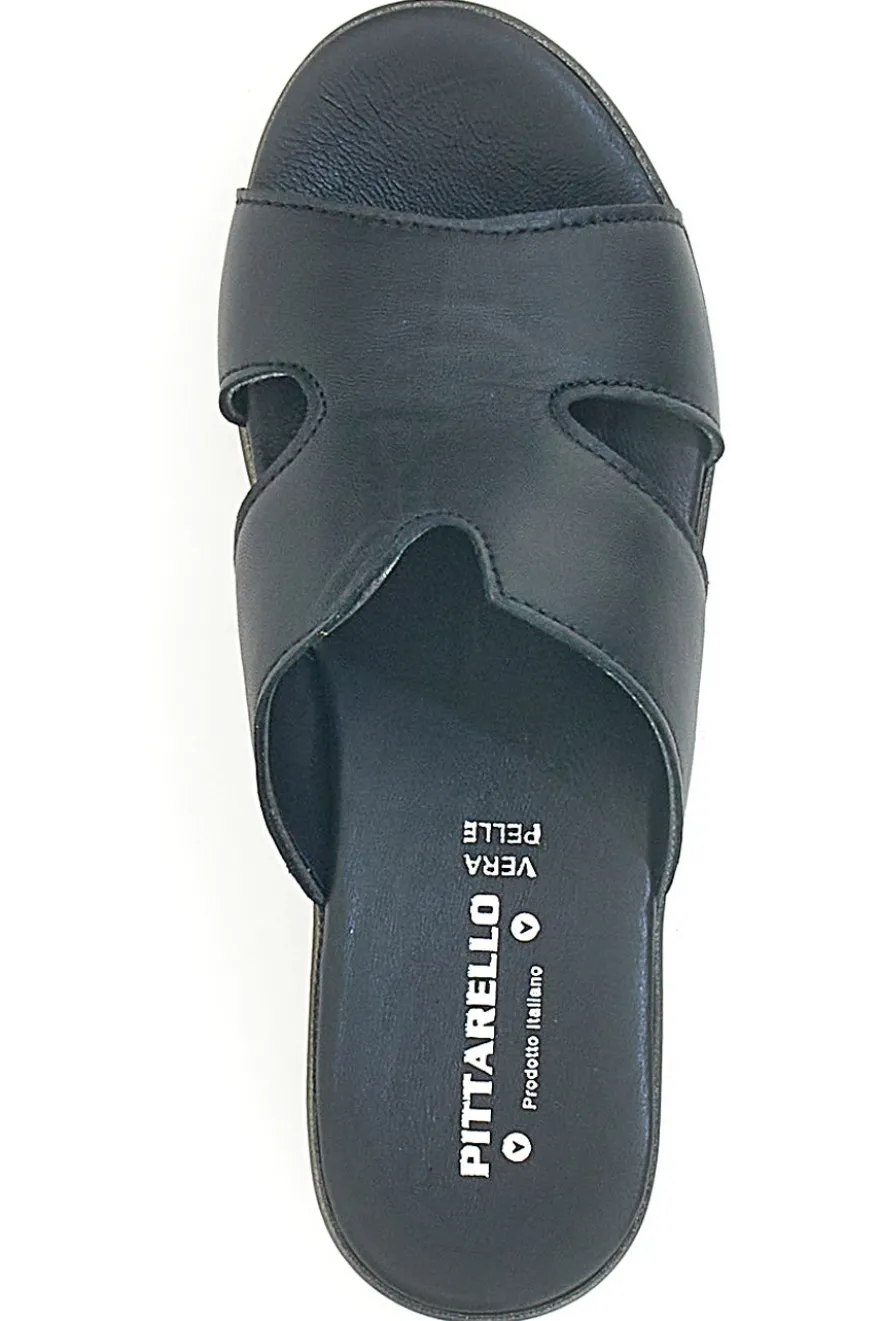 Schwarze Hausschuhe aus echtem Leder PITTARELLO LOVE 3403101