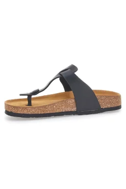 Schwarze Hausschuhe Flip Flops mit vorgeformter Innensohle Superga S31C370