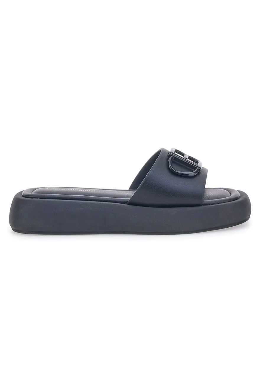 Schwarze Hausschuhe für Damen Laura Biagiotti 8643