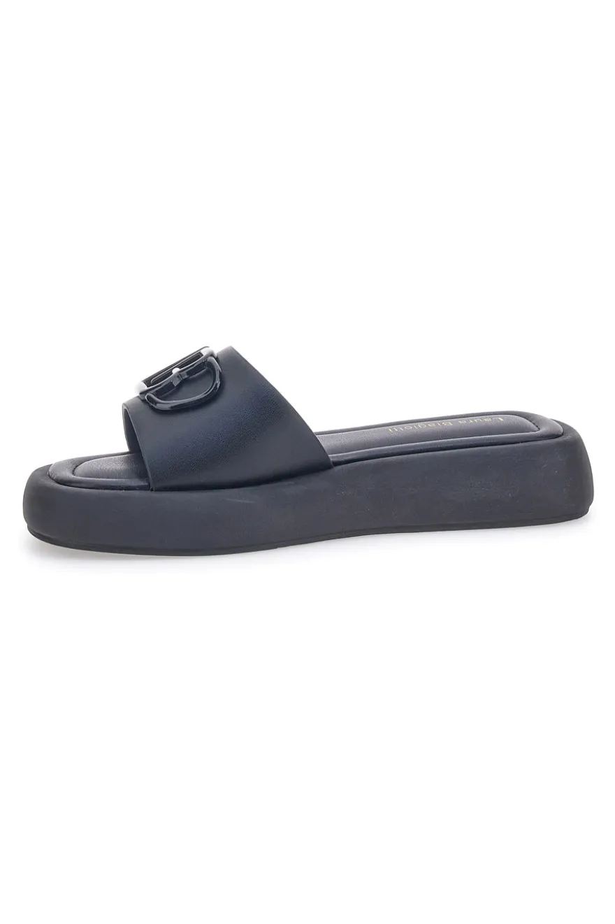 Schwarze Hausschuhe für Damen Laura Biagiotti 8643
