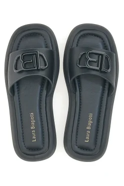 Schwarze Hausschuhe für Damen Laura Biagiotti 8643