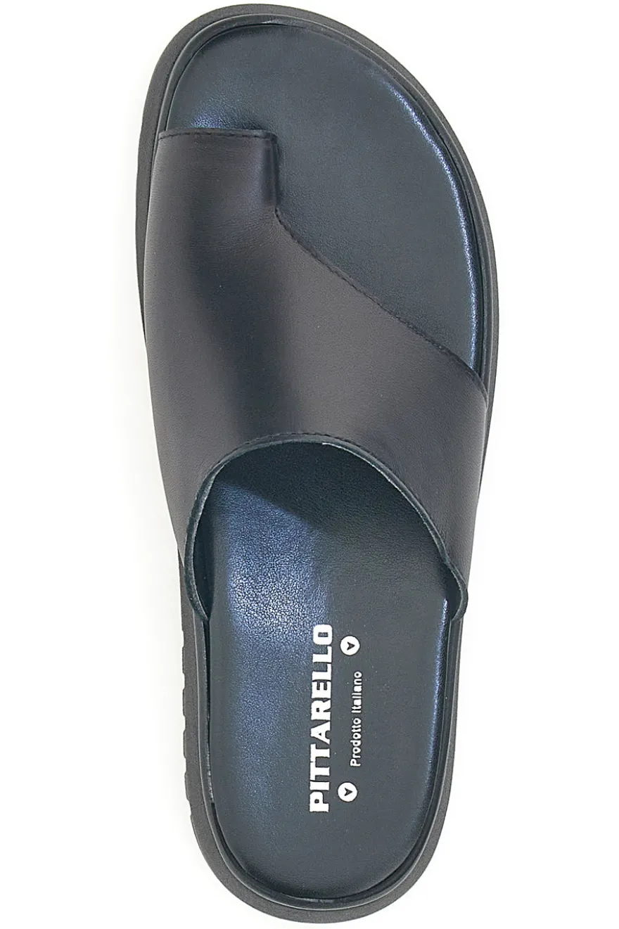Schwarze Hausschuhe mit hoher Sohle und breitem Band Pittarello Love 32441926