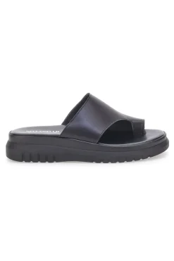 Schwarze Hausschuhe mit hoher Sohle und breitem Band Pittarello Love 32441926
