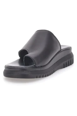 Schwarze Hausschuhe mit hoher Sohle und breitem Band Pittarello Love 32441926