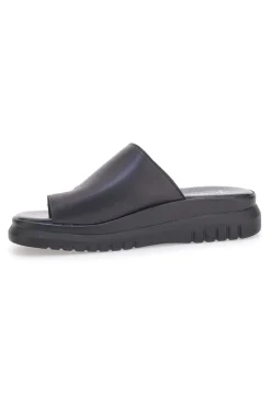 Schwarze Hausschuhe mit hoher Sohle und breitem Band Pittarello Love 32441926