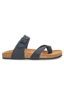 Schwarze Hausschuhe mit Kreuz und verstellbarer Schnalle Made in Italy PITTARELLO TIERRA 335A20630SR