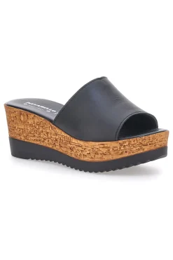 Schwarze Hausschuhe mit Lederband Made in Italy PITTARELLO 233170428