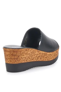 Schwarze Hausschuhe mit Lederband Made in Italy PITTARELLO 233170428