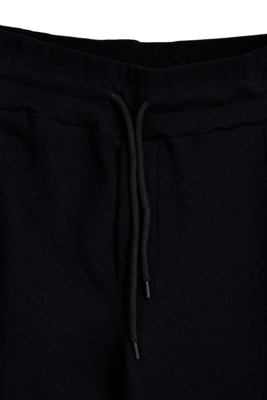 Schwarze Jogginghose mit Kordelzug und Logo Abarth AH001PA
