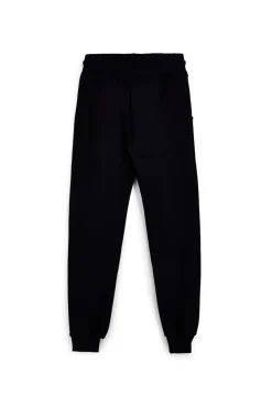 Schwarze Jogginghose mit Kordelzug und Logo Abarth AH001PA