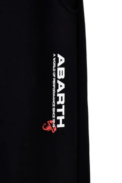 Schwarze Jogginghose mit Kordelzug und Logo Abarth AH001PA