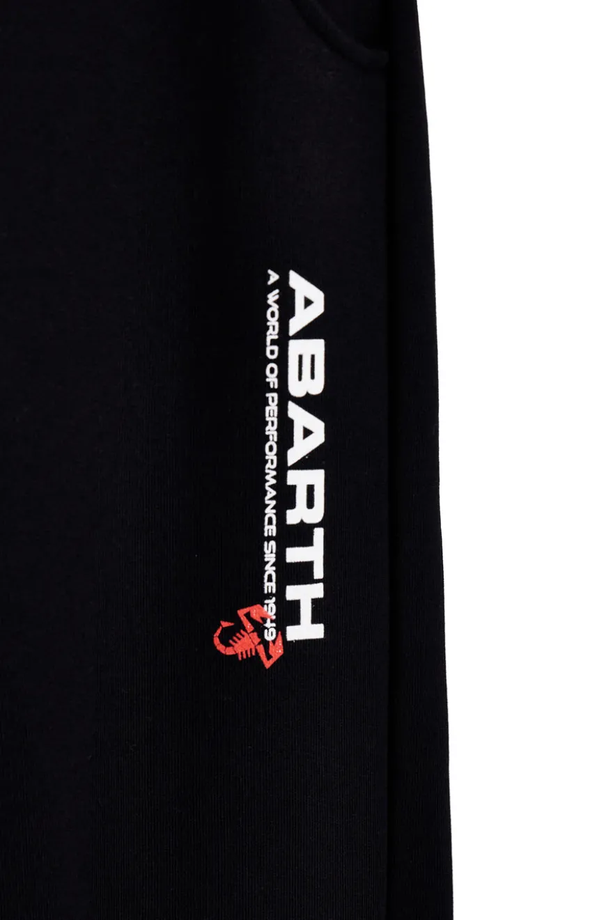 Schwarze Jogginghose mit Kordelzug und Logo Abarth AH001PA