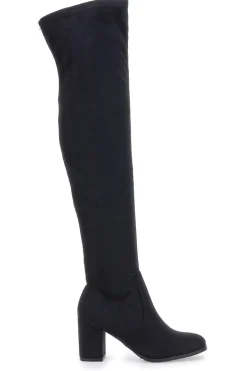 Schwarze kniehohe Stiefel LE HAVRE PARIS 1243