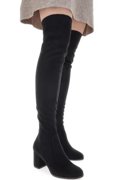 Schwarze kniehohe Stiefel LE HAVRE PARIS 1243