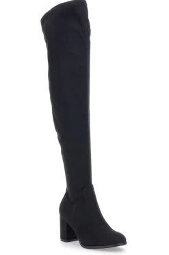 Schwarze kniehohe Stiefel LE HAVRE PARIS 1243