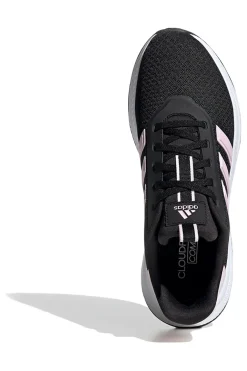 Schwarze Laufschuhe mit rosa Streifen aus atmungsaktivem Mesh Adidas X_PLRPATH