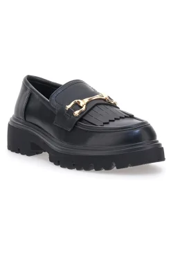 Schwarze Loafers mit Fransen PITTARELLO CAPSULE 24179007