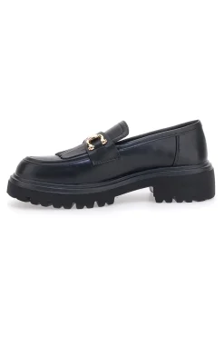 Schwarze Loafers mit Fransen PITTARELLO CAPSULE 24179007