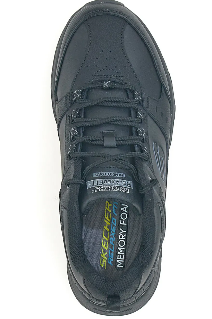 Schwarze Outdoor-Schuhe aus Leder mit Memory Foam Skechers Oak Canyon Redwick