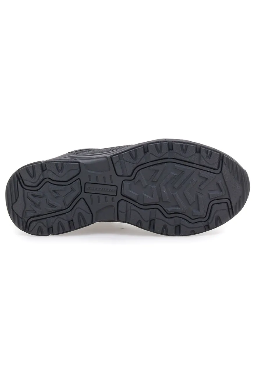 Schwarze Outdoor-Schuhe aus Leder mit Memory Foam Skechers Oak Canyon Redwick