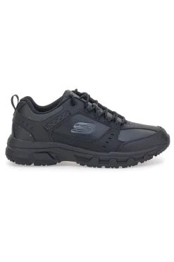 Schwarze Outdoor-Schuhe aus Leder mit Memory Foam Skechers Oak Canyon Redwick