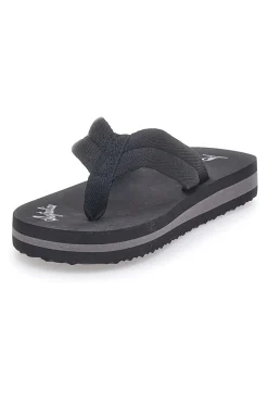 Schwarze Pantoffeln mit Stoffriemen Australian AU24W409