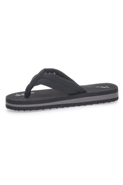 Schwarze Pantoffeln mit Stoffriemen Australian AU24W409