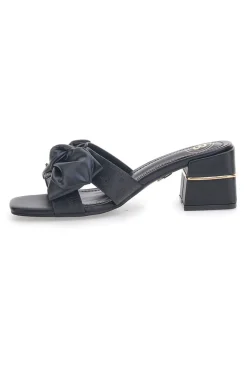 Schwarze Pantoletten mit Absatz Laura Biagiotti 8510