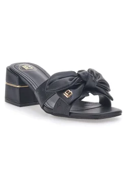 Schwarze Pantoletten mit Absatz Laura Biagiotti 8510