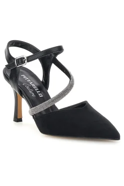 Schwarze Pumps mit Riemchen Pittarello couture 65302