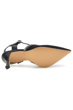 Schwarze Pumps mit Riemchen Pittarello couture 65302